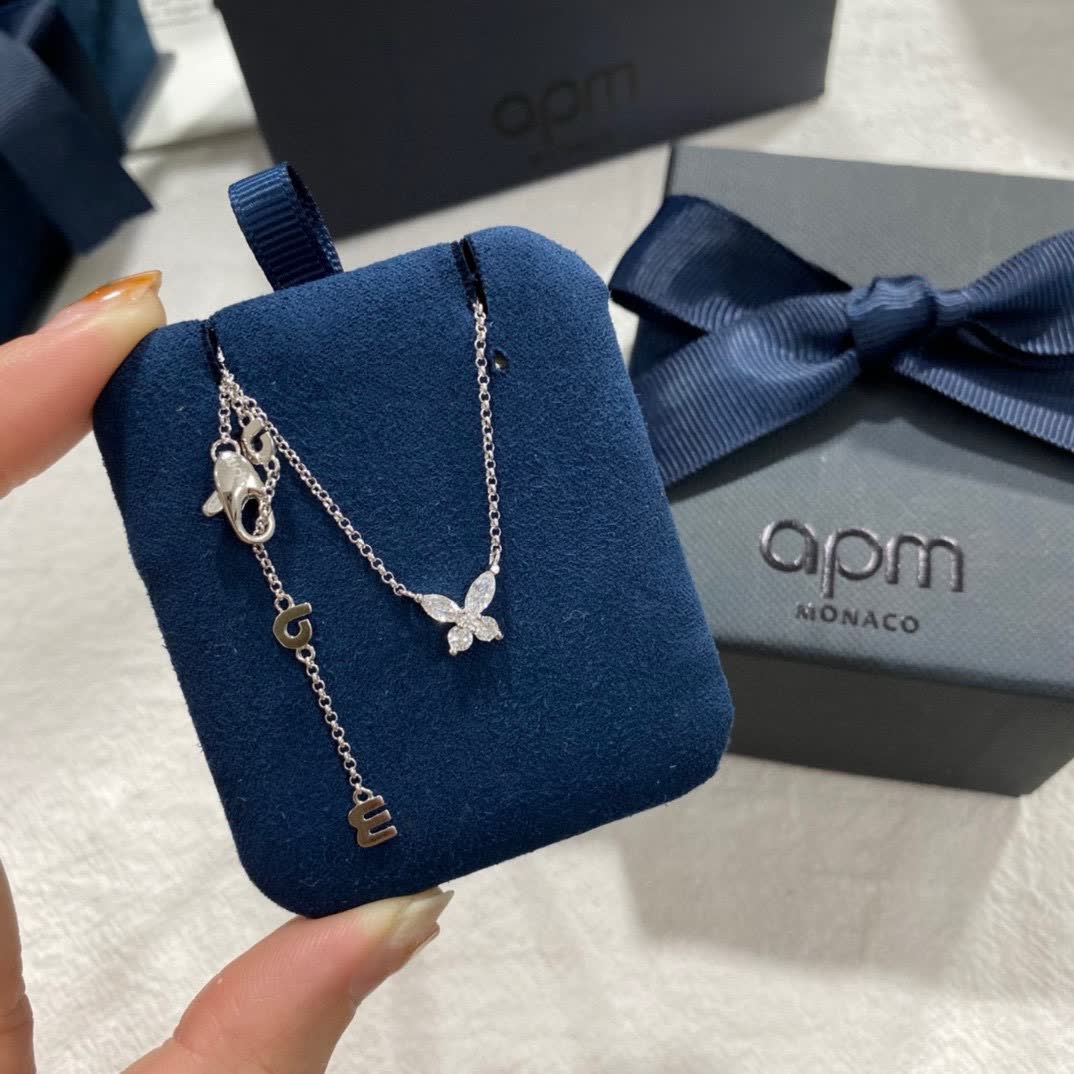 APM Monaco Butterfly Diamond Necklace